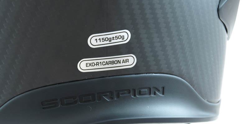 vikt på Scorpion R1 Carbon storlek M