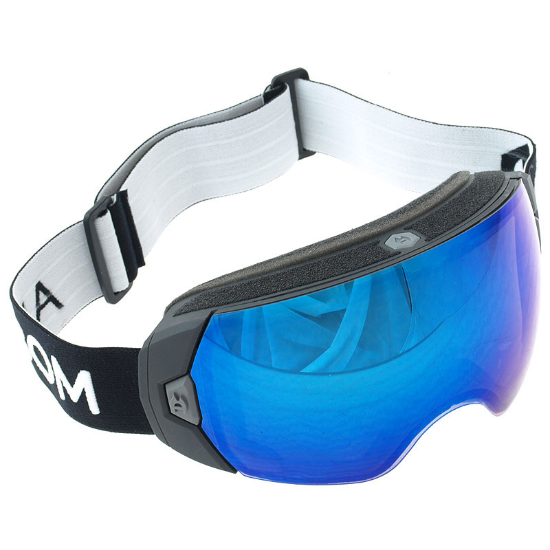 Abom Imfria skoterglasgon Goggles (Heet) Sky Blue Mirror, Svart/Vit