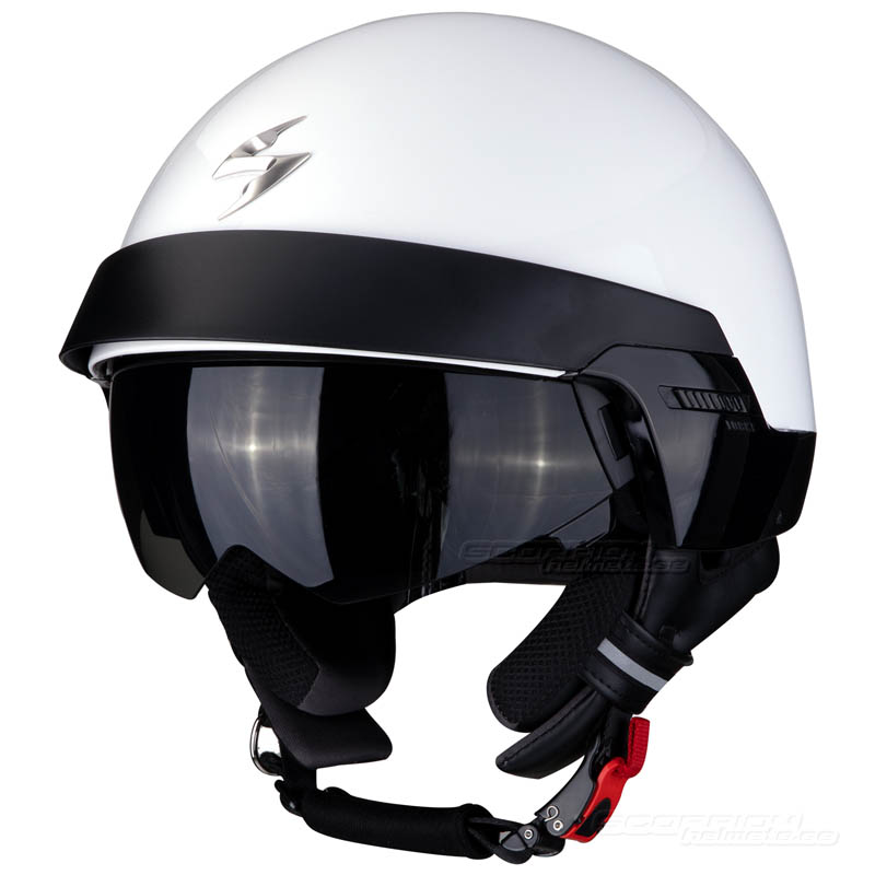 Scorpion EXO-100 Öppen MC-Hjälm (Solid) Vit (Sista storleken XS)