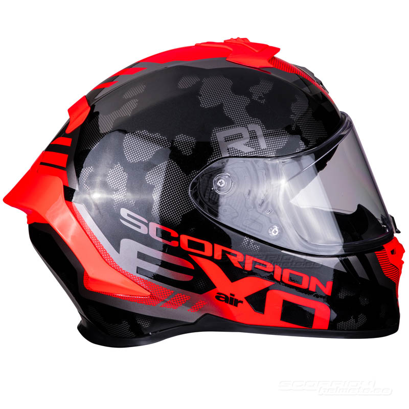 Scorpion EXO-R1 Hjlm MC/Race (Ogi) Svart, Rd