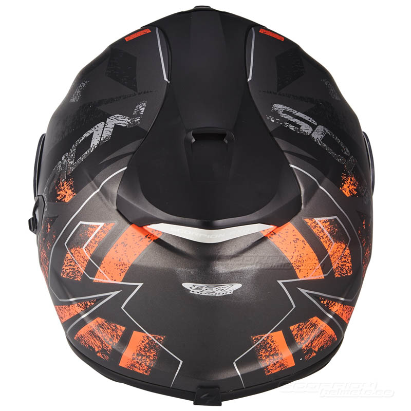 Scorpion EXO-1400 MC-Hjlm (Picta) Mattsilver, Orange