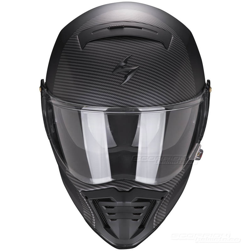 Scorpion EXO-HX1 Streetfighter MC-hjälm (Hostium) Mattsvart, Silver