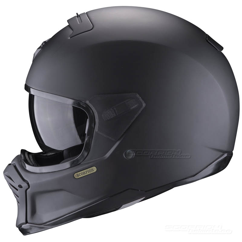 Scorpion EXO-HX1 Streetfighter MC-hjälm (Solid) Mattsvart