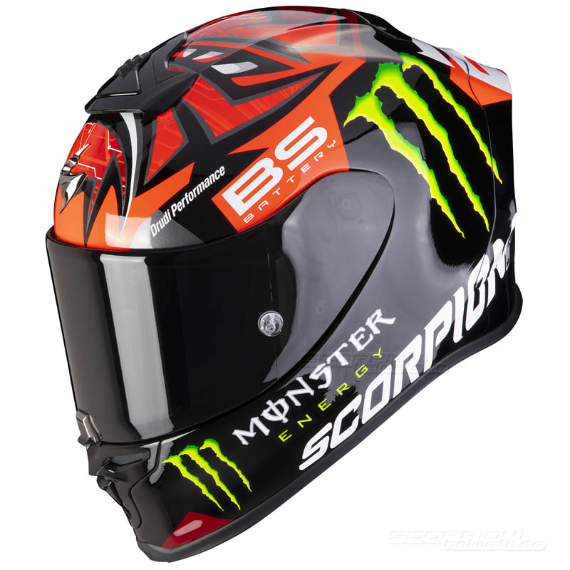 Scorpion EXO-R1 Hjälm MC/Race (Fabio Quartararo Replica Monster) Röd