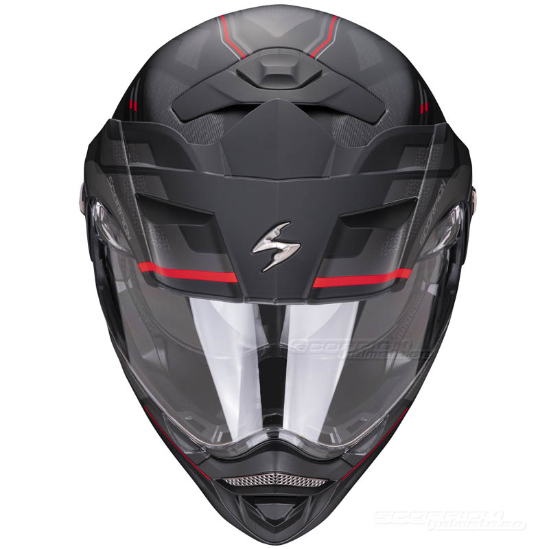 Scorpion ADX-2 Hjälm (Carrera) Mattsvart, Röd