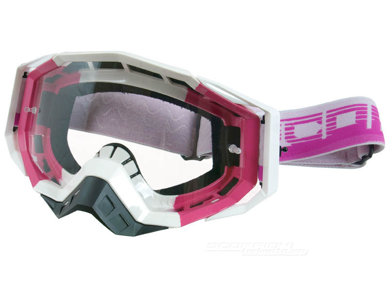 Scorpion Crossglasgon Goggles (E21) Rosa, Vit