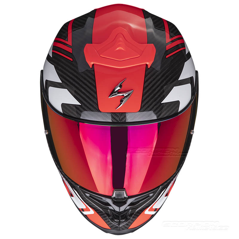 Scorpion EXO-R1 EVO CARBON AIR (Supra) Svart-Röd