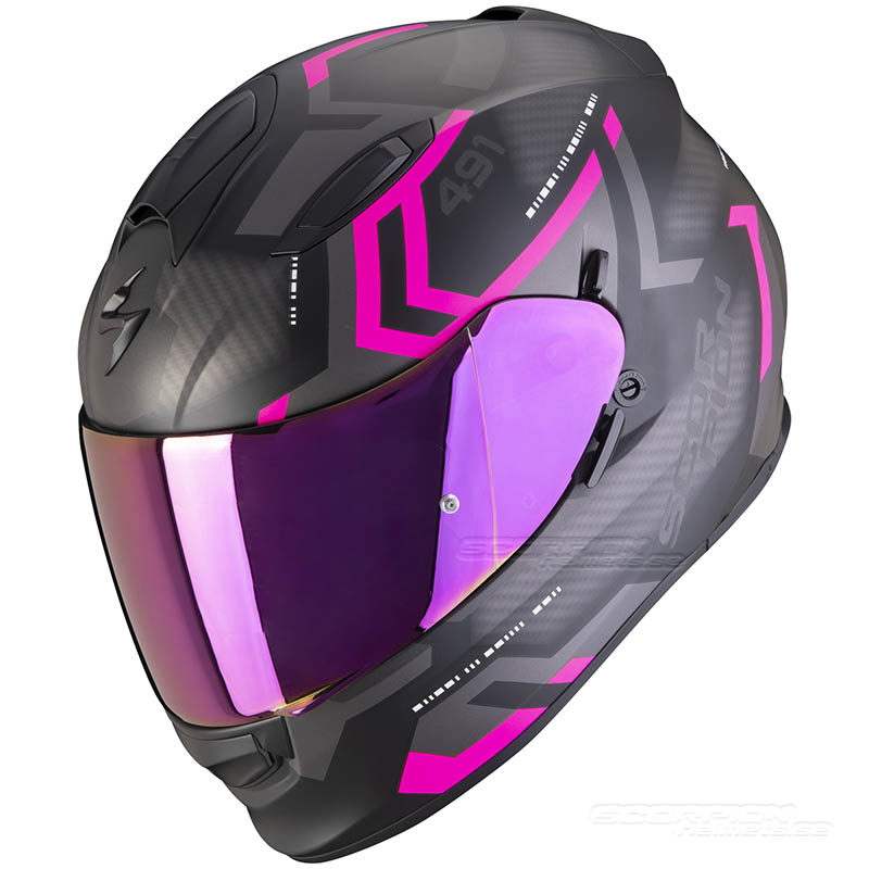 Scorpion EXO-491 (Spin) Mattsvart-Rosa