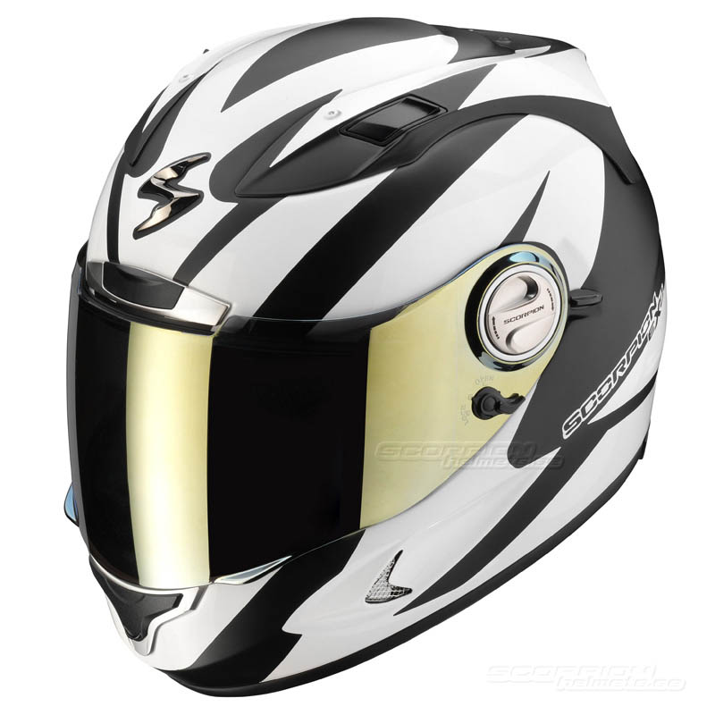 Scorpion EXO-1000 Hjälm (Twister) Svart, Vit