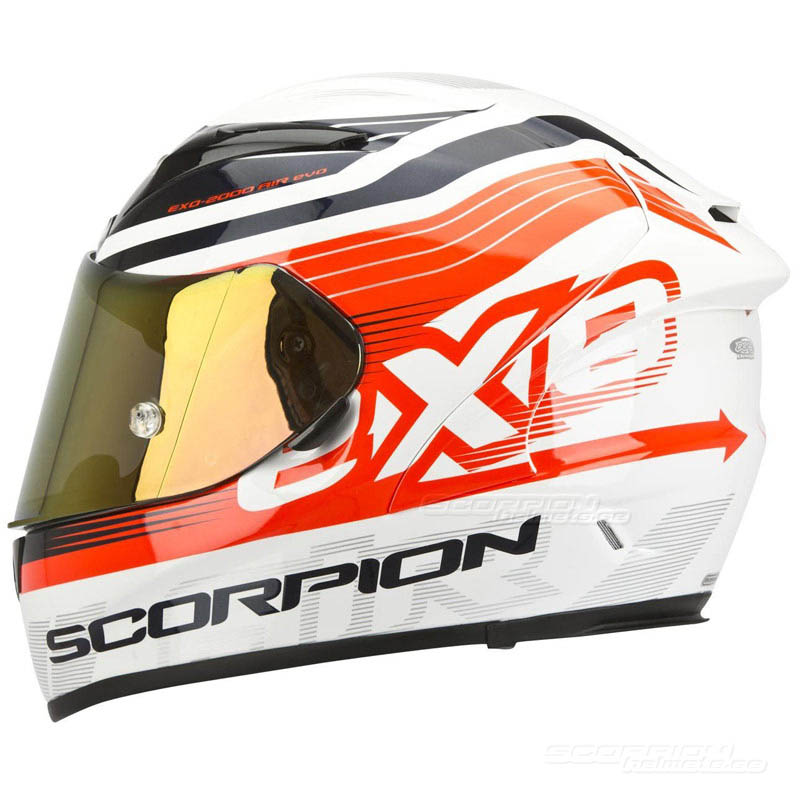 Scorpion EXO-2000 EVO Racehjlm (Fortis) Vit, Neonrd, Bl