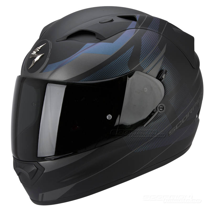 Scorpion EXO-1200 Hjälm (Fulmen) Mattsvart, Kameleont, Silver