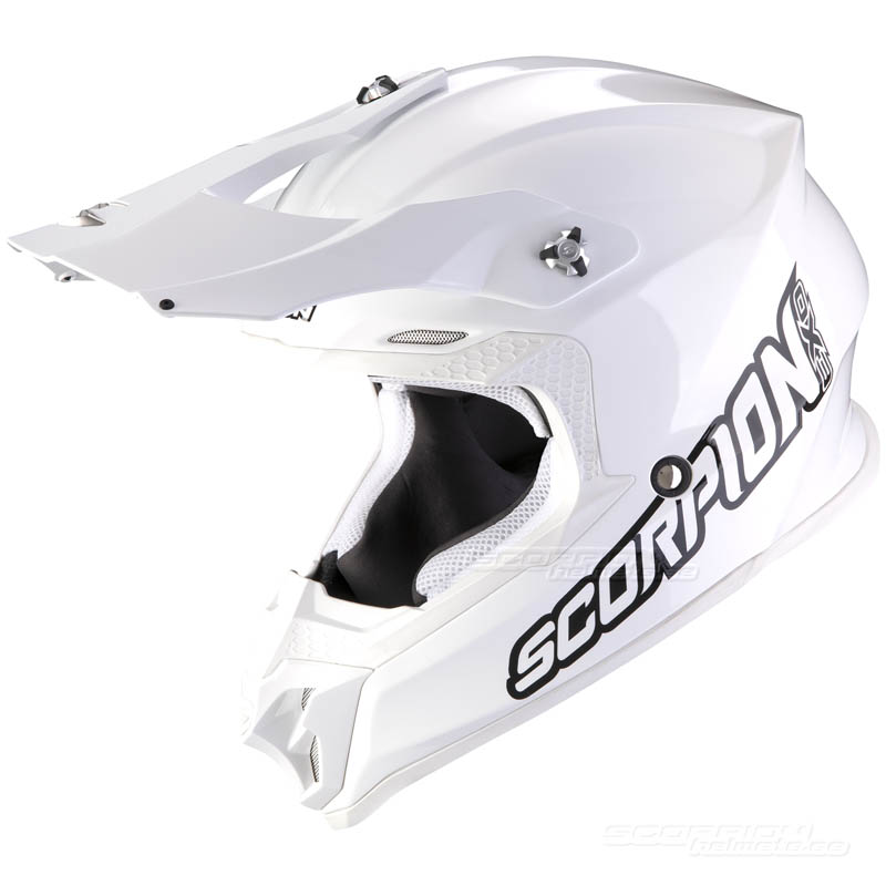 Scorpion VX-16 Crosshjälm (Solid) Vit