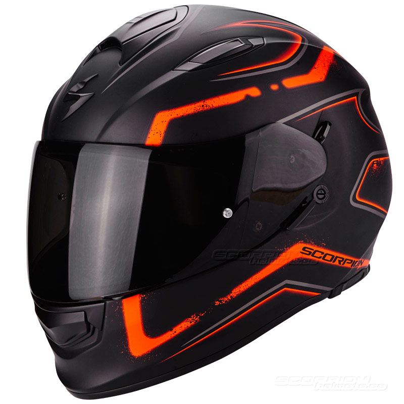 Scorpion EXO-510 Integralhjälm (Radium) Mattsvart, Orange