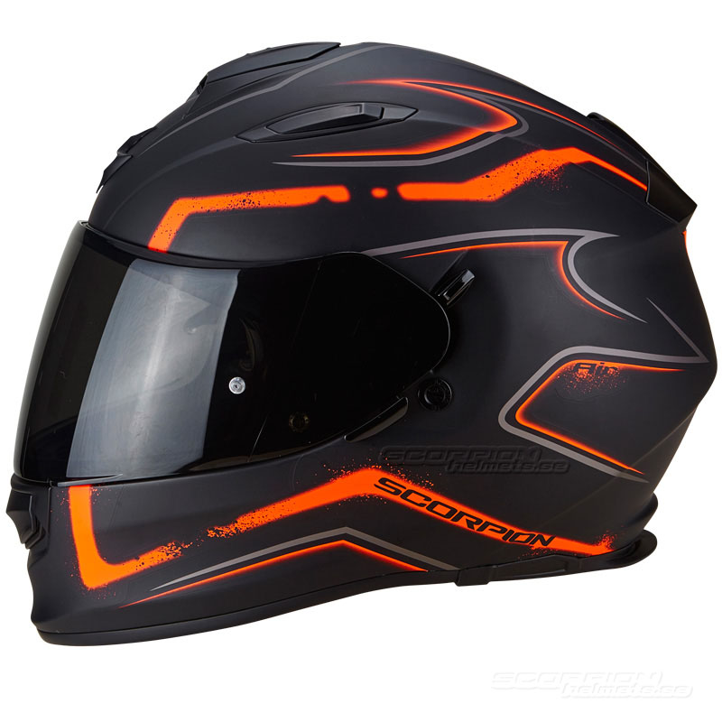 Scorpion EXO-510 Integralhjälm (Radium) Mattsvart, Orange