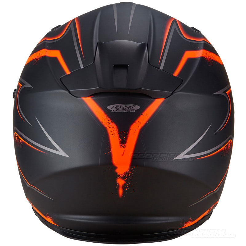 Scorpion EXO-510 Integralhjälm (Radium) Mattsvart, Orange