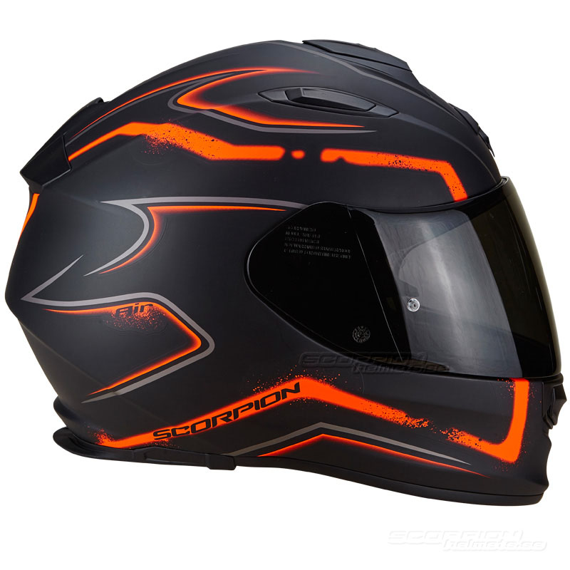Scorpion EXO-510 Integralhjälm (Radium) Mattsvart, Orange