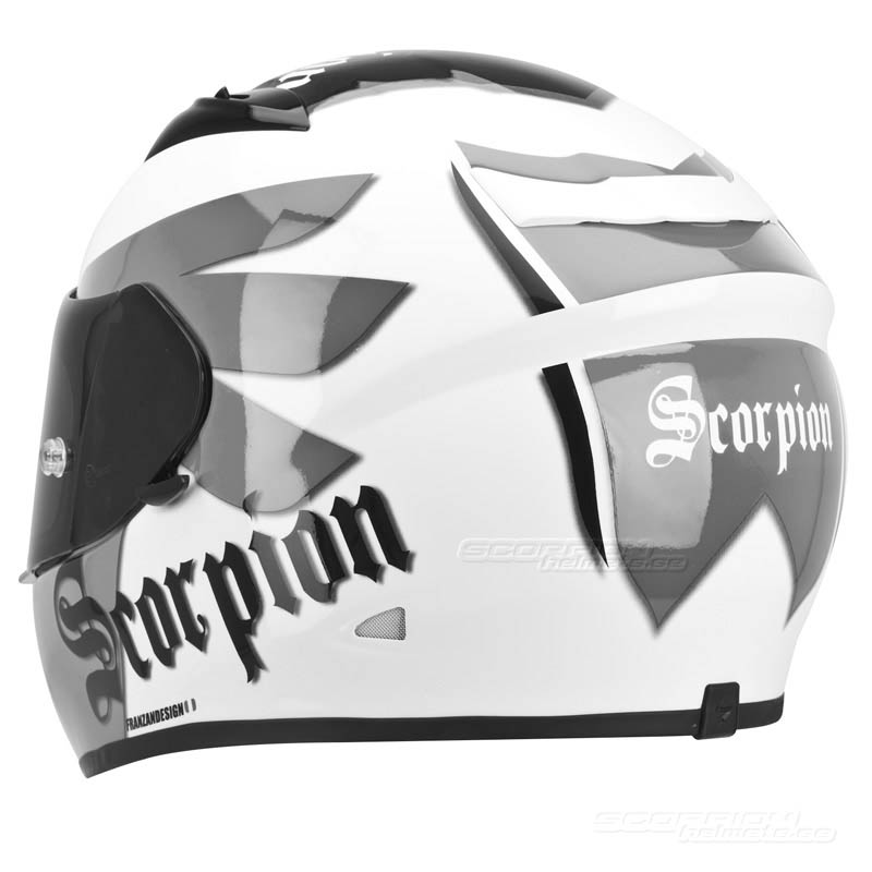 Scorpion EXO-710 Hjälm Race/Gata (Knight) Vit, Grå