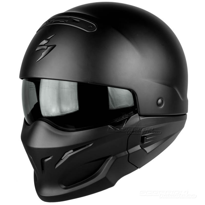 Scorpion EXO-COMBAT Streetfighter Hjälm (Solid) Mattsvart