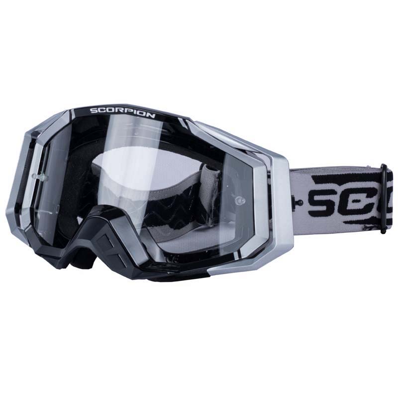 Scorpion Crossglasgon Goggles (E18) Silver, Svart